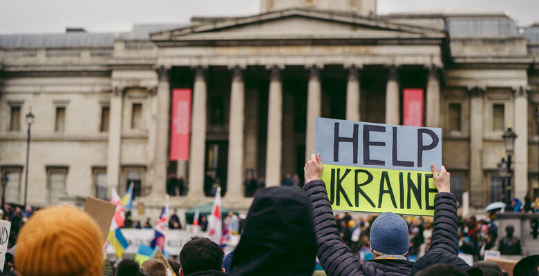 Акция в поддержку Украины в Лондоне, 2022 год. Фото: 123rf.com