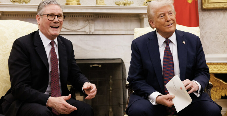 Премьер-министр Кир Стармер с президентом США Дональдом Трампом на встрече в Белом доме, 2025 год. Фото: flickr.com/number10gov
