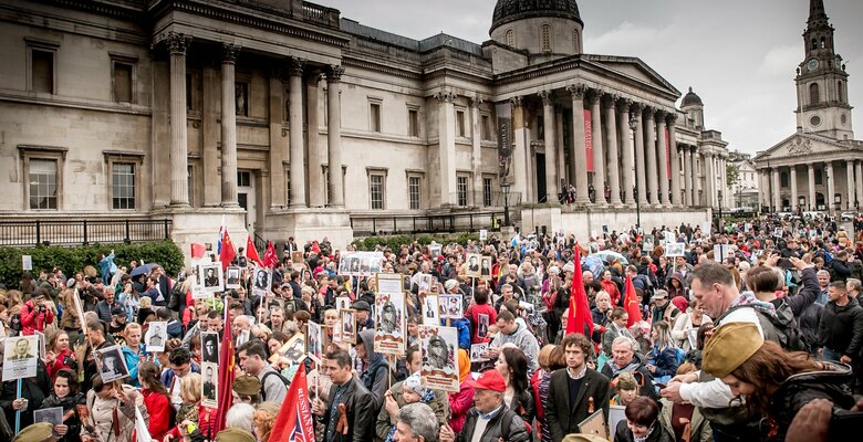 Акция «Бессмертный полк» в Лондоне. Фото: facebook.com/ImmortalRegimentLondon
