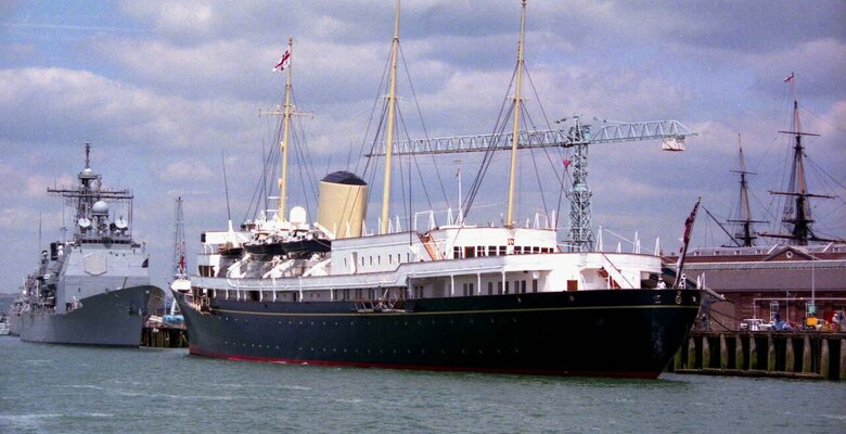 Королевская яхта Britannia в Портсмуте. Фото: geograph.org.uk