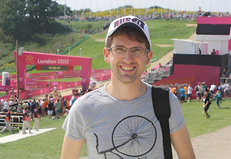 На олимпийских соревнованиях по маунтин-байку в графстве Эссекс, август 2012 года